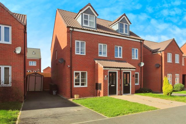 Thumbnail Semi-detached house for sale in Brutus Close, Stanground South, Peterborough