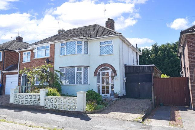 Thumbnail Semi-detached house for sale in Chislehurst Avenue, Leicester, Leicestershire