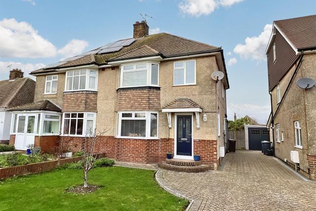 Thumbnail Semi-detached house for sale in Oldfield Avenue, Willingdon, Eastbourne