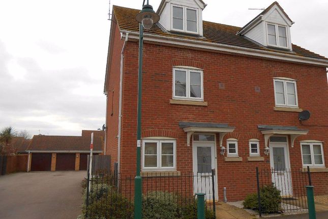 Thumbnail Semi-detached house to rent in Reedland Way, Hampton Vale, Peterborough