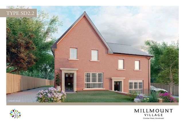 Semi-detached house for sale in Millmount Village, Comber Road, Dundonald