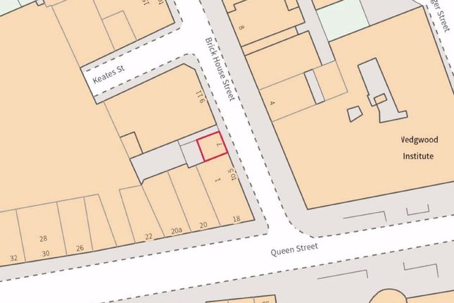 Thumbnail Land for sale in Brickhouse Street, Burslem, Stoke-On-Trent