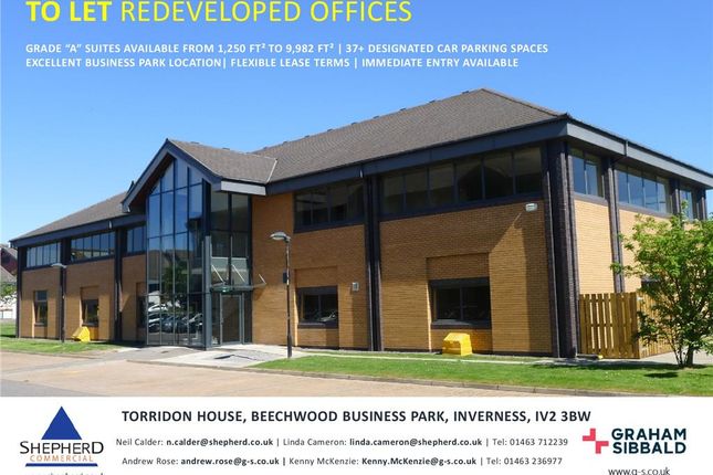 Thumbnail Office to let in Torridon House, Beechwood Business Park, Inverness