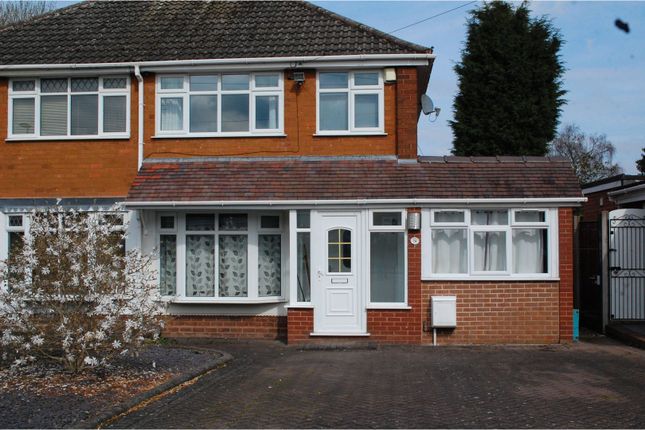 Thumbnail Semi-detached house for sale in Lambourne Close, Walsall