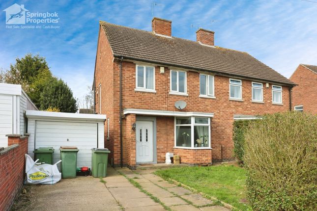 Thumbnail Semi-detached house for sale in The Crescent, Blaby, Leicester, Leicestershire