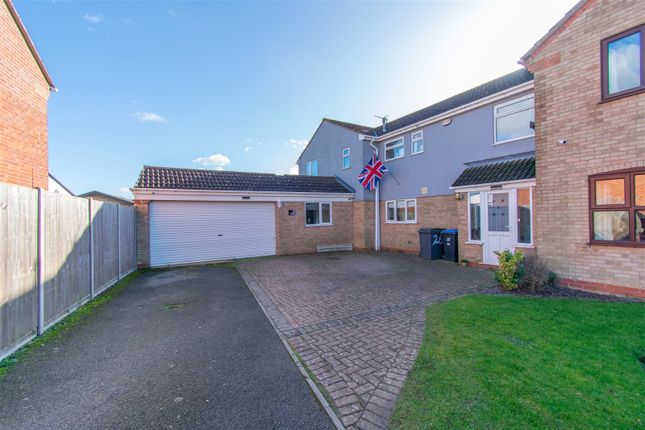 Thumbnail Semi-detached house for sale in Cobwells Close, Fleckney, Leicester