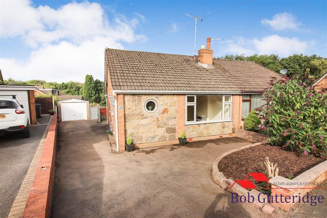Thumbnail Semi-detached bungalow for sale in Fearns Avenue, Bradwell, Newcastle