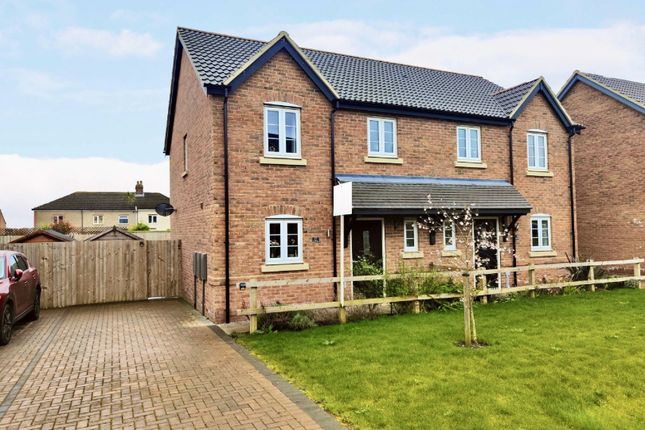 Thumbnail Semi-detached house for sale in Creasy Drive, Dunholme, Lincoln