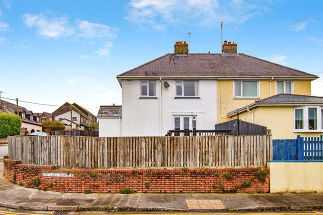 Semi-detached house for sale in Bentlass Terrace, Pennar, Pembroke Dock, Pembrokeshire