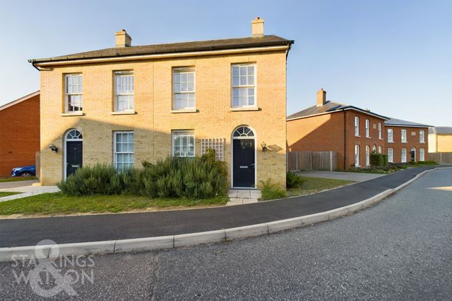 Semi-detached house for sale in Oak Avenue, Loddon, Norwich