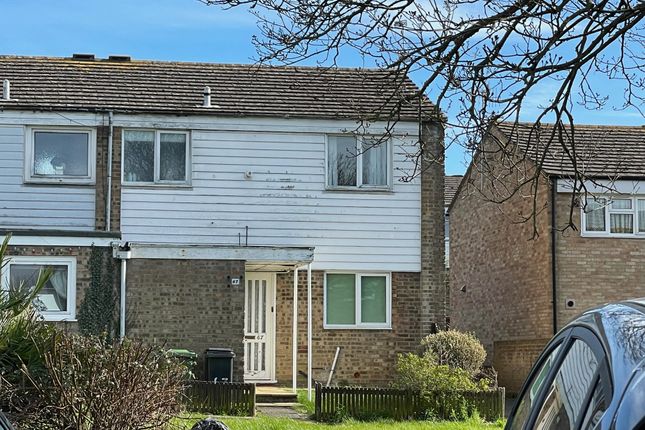 Thumbnail End terrace house for sale in Foxglove Road, Eastbourne