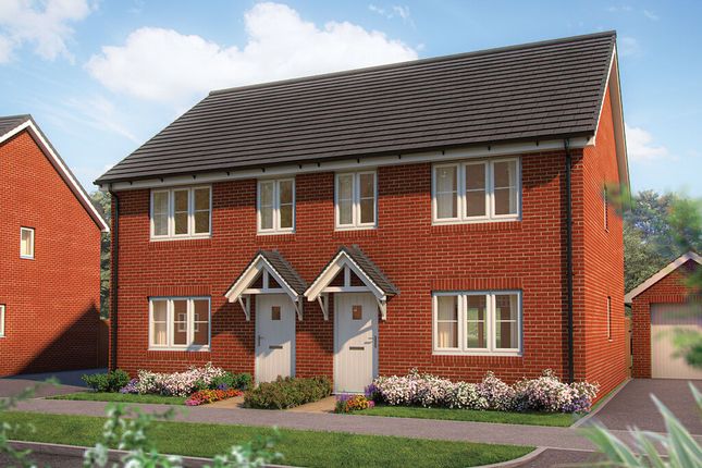 Thumbnail End terrace house for sale in "The Hazel" at Marley Close, Thurston, Bury St. Edmunds