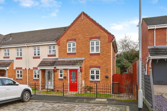 Thumbnail End terrace house for sale in Horseshoe Drive, Cannock, Staffordshire