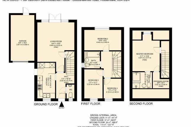 Semi-detached house to rent in Goodshawfold Road, Rossendale