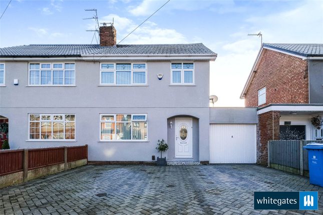 Semi-detached house for sale in Rutland Avenue, Halewood, Liverpool, Merseyside