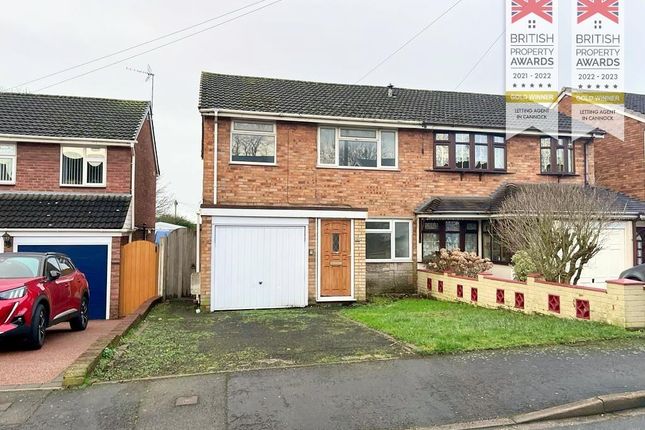 Thumbnail Semi-detached house to rent in Leamington Close, Cannock