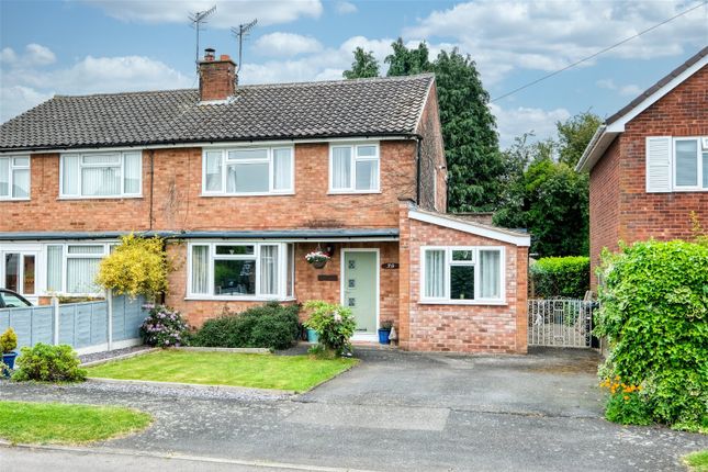 Thumbnail Semi-detached house for sale in Oakleigh Avenue, Hallow, Worcester