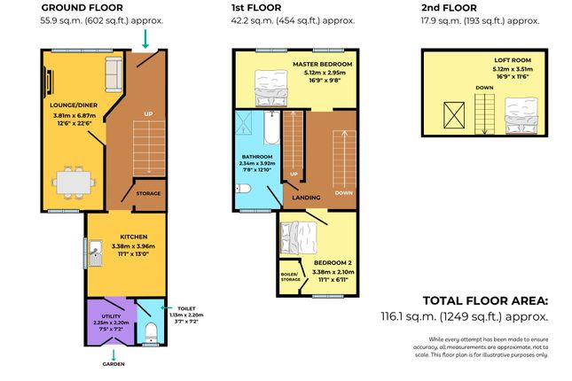 Terraced house for sale in Garden Street, Llanbradach, Caerphilly