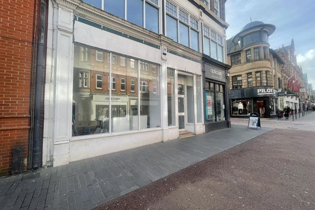 Retail premises to let in High Street, Leicester