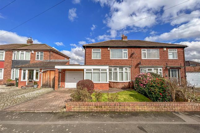 Semi-detached house for sale in Davenport Drive, Gosforth, Newcastle Upon Tyne NE3
