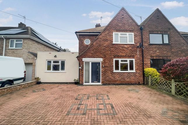 Thumbnail Semi-detached house for sale in Wayside Drive, Oadby