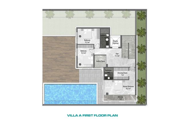 Villa for sale in Alanya, Tepe, Alanya, Antalya Province, Mediterranean, Turkey