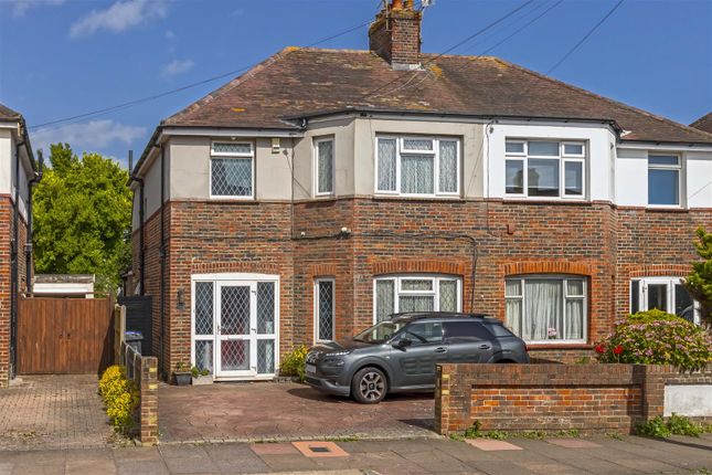 Thumbnail Semi-detached house for sale in Garrick Road, Broadwater, Worthing