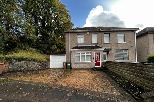Semi-detached house for sale in Manor Road, Risca, Newport