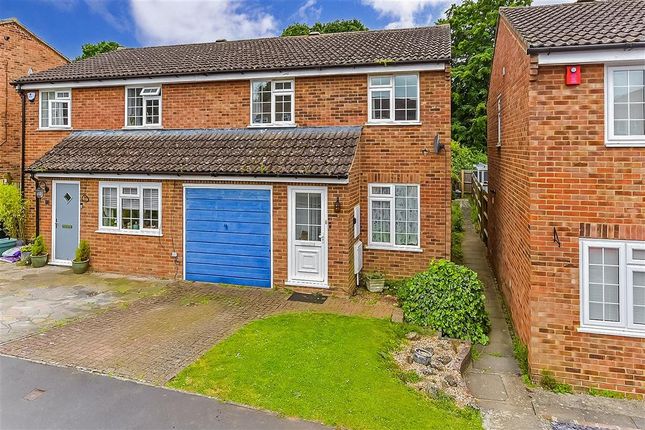 Thumbnail Semi-detached house for sale in Harvest Ridge, Leybourne, Kent