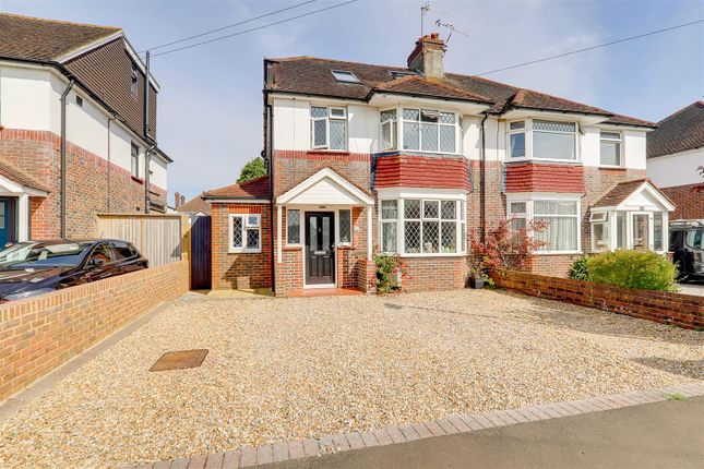 Thumbnail Semi-detached house for sale in Broomfield Avenue, Broadwater, Worthing