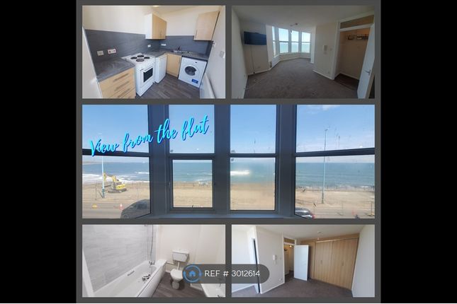Studio flat on Kittiwake House, Promenade, Whitley Bay, £565/mo