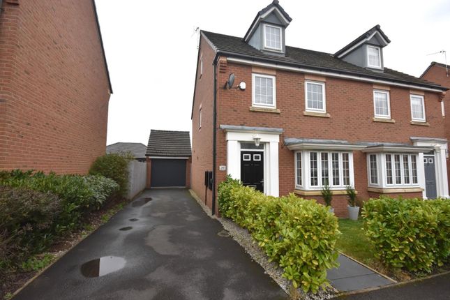 Thumbnail Semi-detached house for sale in Chicago Place, Chapelford Village, Warrington