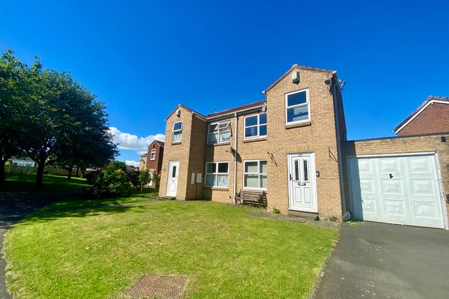 Thumbnail Semi-detached house for sale in Hassop Way, Bedlington