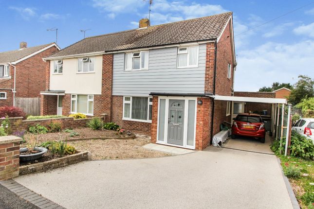 Thumbnail Semi-detached house for sale in Corunna Main, Andover, Hampshire