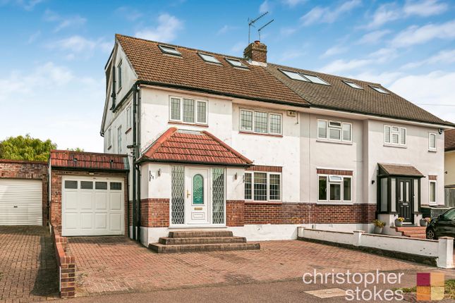 Thumbnail Semi-detached house for sale in Spencer Avenue, Cheshunt, Waltham Cross, Hertfordshire