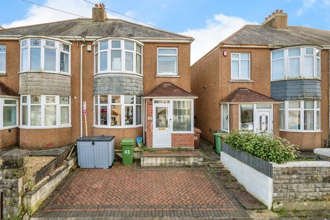 Thumbnail Semi-detached house for sale in Waverley Road, Plymouth