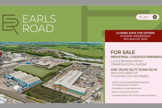Thumbnail Industrial for sale in Grangemouth Enterprise Centre, Falkirk Road, Grangemouth