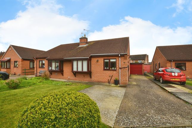 Thumbnail Semi-detached bungalow for sale in Hall Rise, Messingham, Scunthorpe
