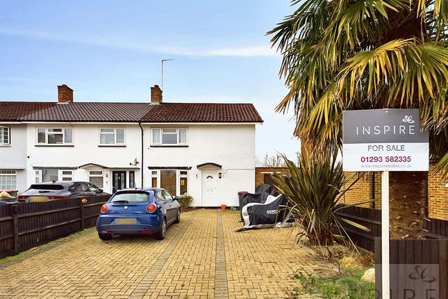 Thumbnail End terrace house for sale in Ashdown Drive, Crawley