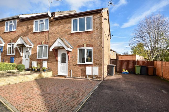Thumbnail End terrace house to rent in Hatfield Close, Wellingborough