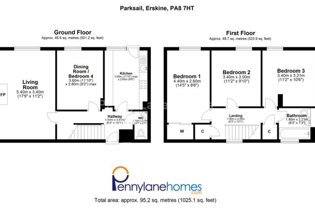Detached house for sale in Parksail, Erskine