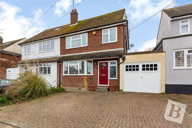 Thumbnail Semi-detached house for sale in Common Road, Ingrave, Brentwood, Essex