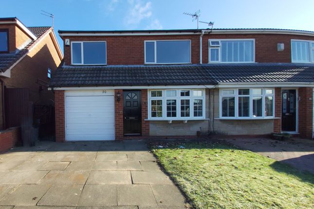 Thumbnail Semi-detached house to rent in Lymefield Drive, Worsley
