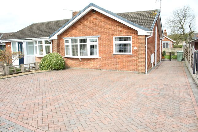 Thumbnail Semi-detached bungalow for sale in Hilltop Road, Pinxton, Nottinghamshire.