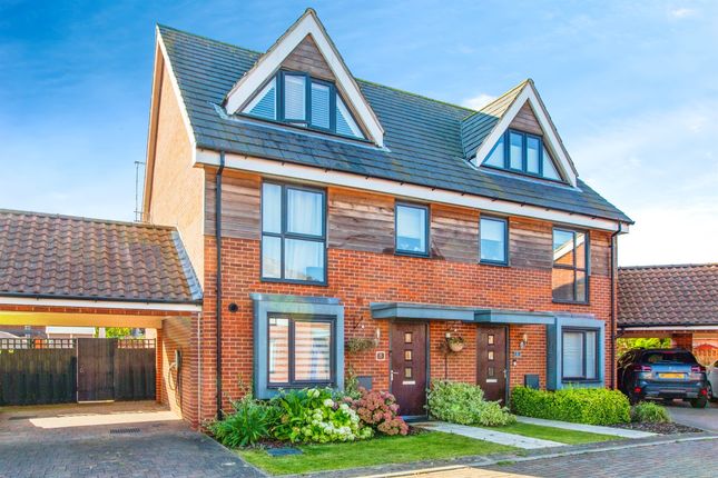 Semi-detached house for sale in York Drive, Upper Cambourne, Cambridge