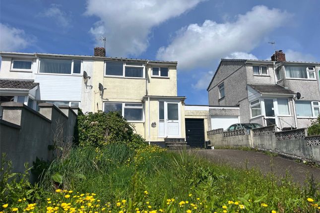 Semi-detached house for sale in Bawden Road, Bodmin, Cornwall