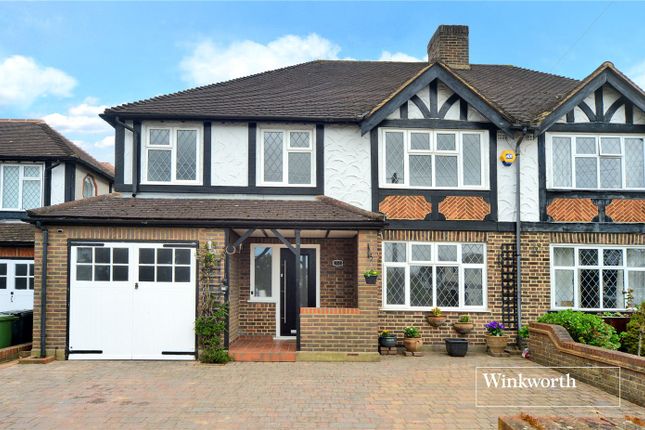 Thumbnail Semi-detached house for sale in Grafton Road, Worcester Park, Surrey