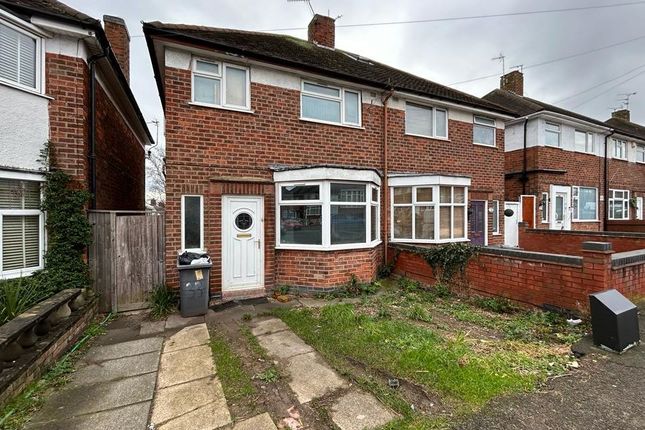 Thumbnail Semi-detached house for sale in 33 Averil Road, Near Scraptoft Lane, Leicester