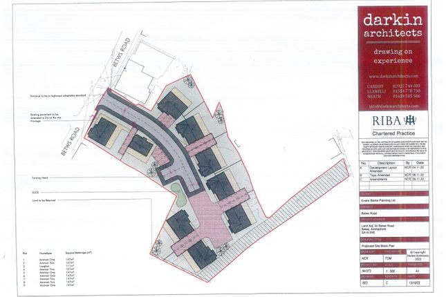 Land for sale in Betws Road, Betws, Ammanford
