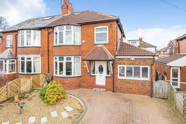 Thumbnail Semi-detached house for sale in Alwoodley Gardens, Leeds, West Yorkshire